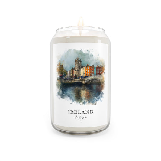 Ireland, Europe scented soy candle