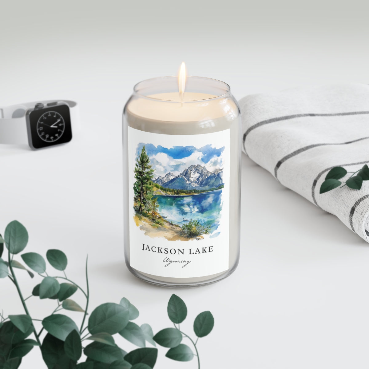 Jackson Lake, Wyoming scented soy candle