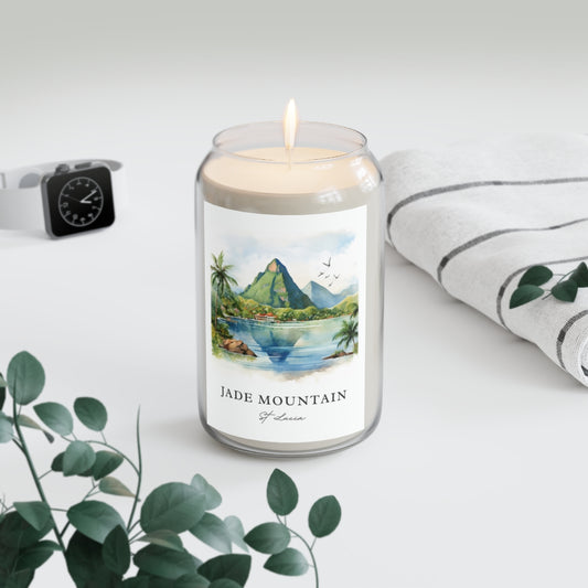 Jade Mountain, St Lucia scented soy candle