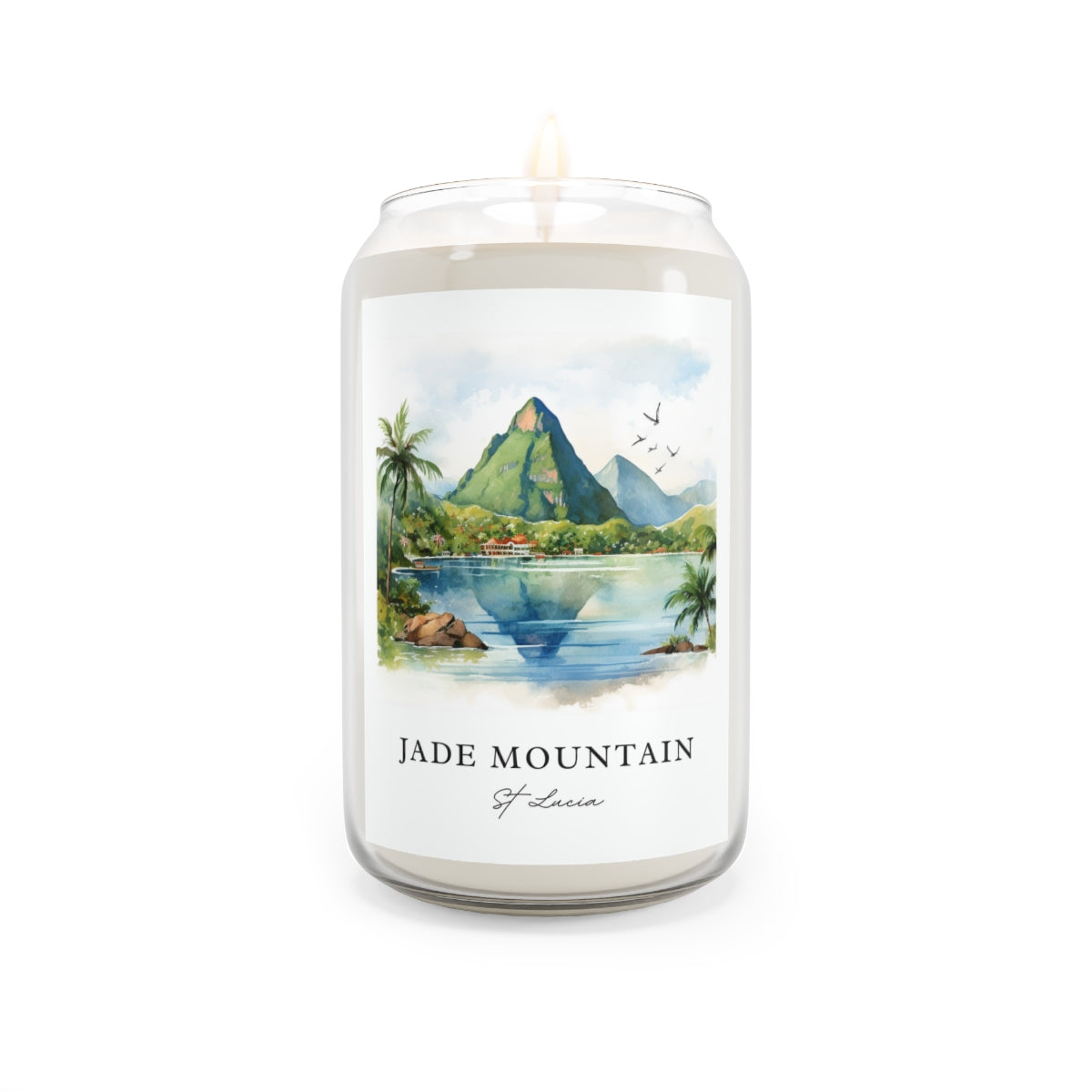 Jade Mountain, St Lucia scented soy candle