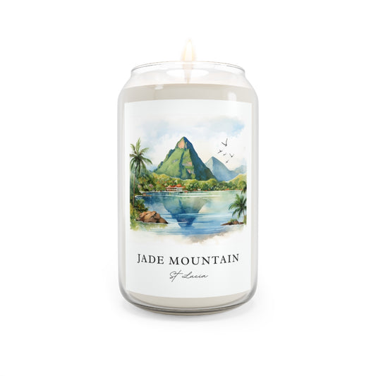 Jade Mountain, St Lucia scented soy candle