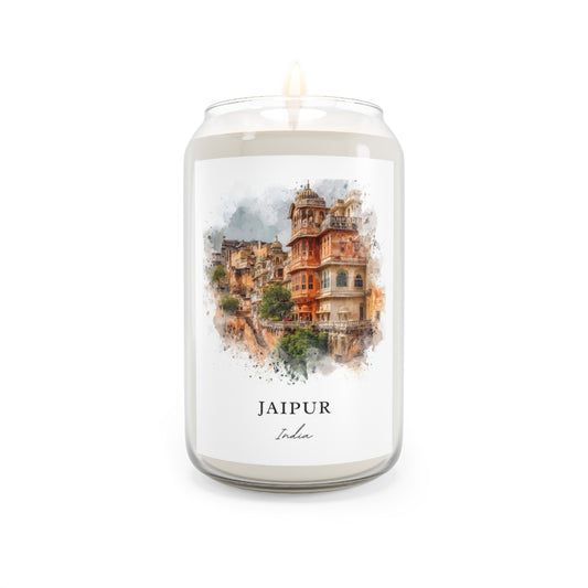 Jaipur, India scented soy candle