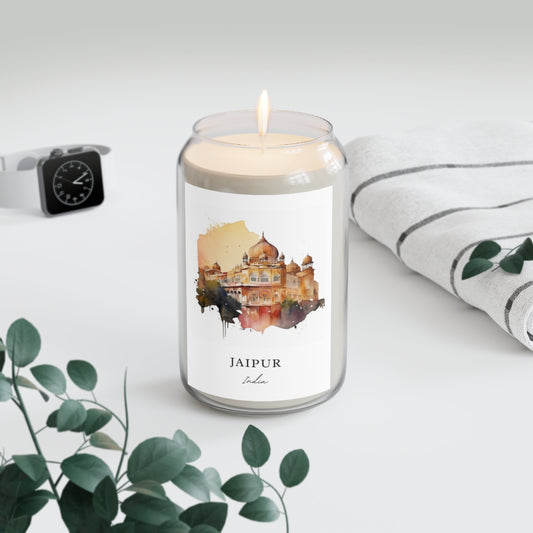 Jaipur, India scented soy candle