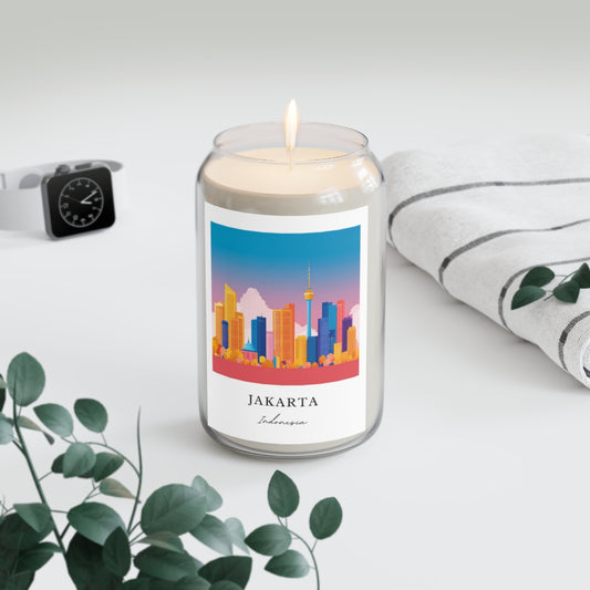 Jakarta, Indonesia scented soy candle