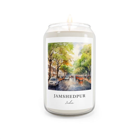 Jamshedpur, India scented soy candle