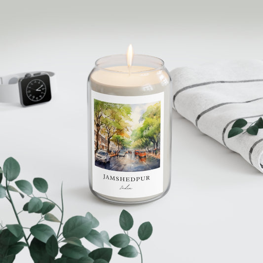 Jamshedpur, India scented soy candle