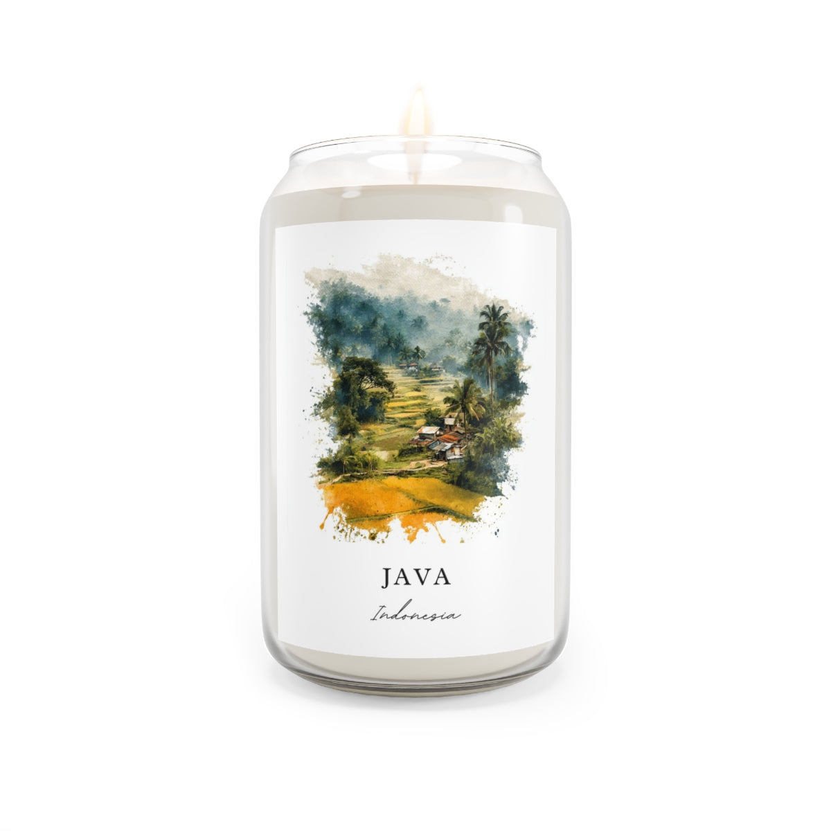 Java, Indonesia scented soy candle