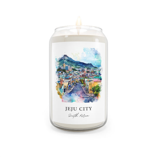 Jeju City, South Korea scented soy candle