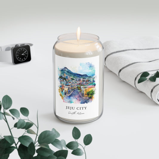Jeju City, South Korea scented soy candle