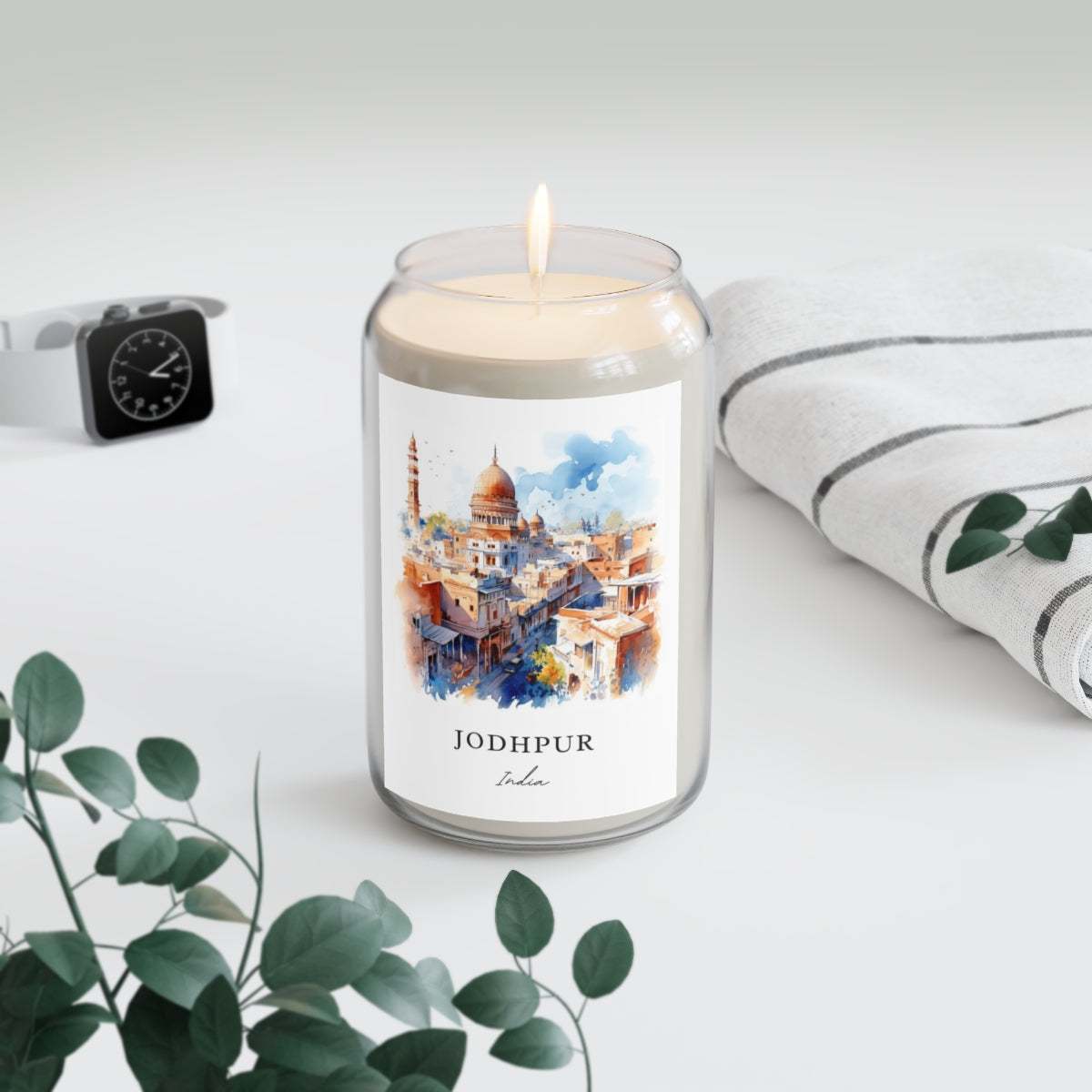 Jodhpur, India scented soy candle