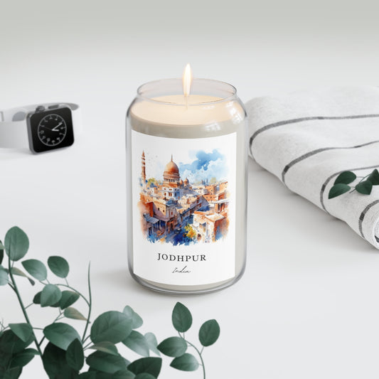 Jodhpur, India scented soy candle