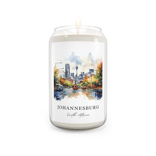 Johannesburg, South Africa scented soy candle