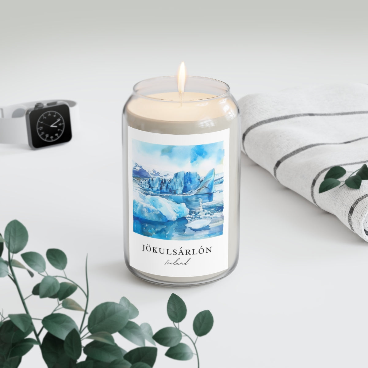 Jökulsárlón, Iceland scented soy candle
