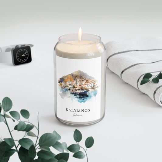 Kalymnos, Greece scented soy candle