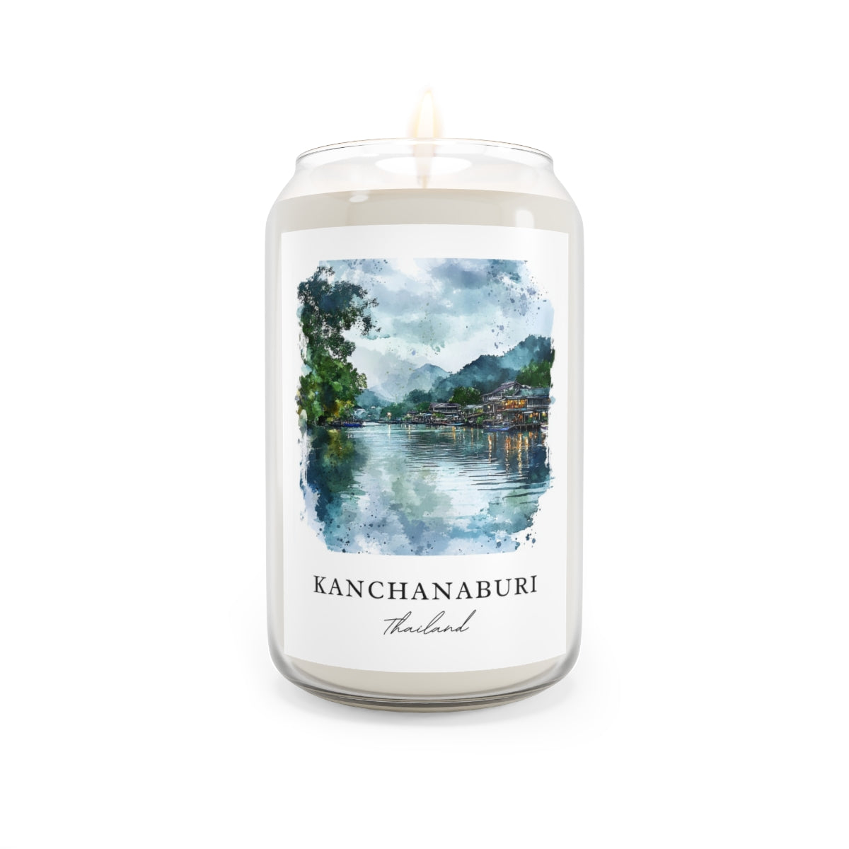 Kanchanaburi, Thailand scented soy candle