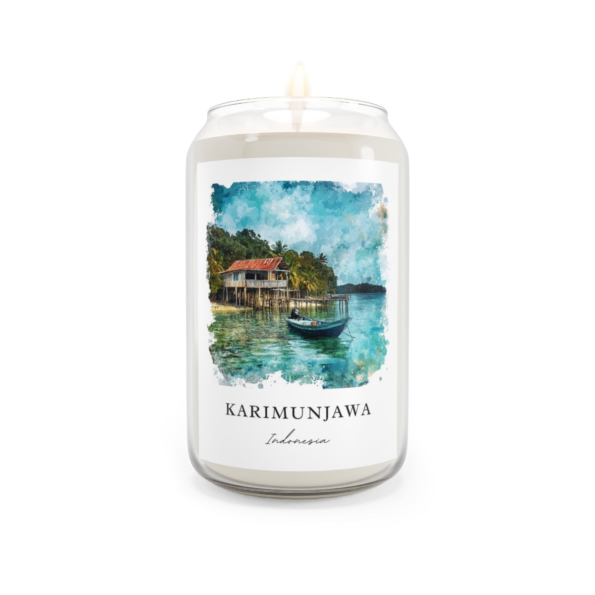 Karimunjawa, Indonesia scented soy candle