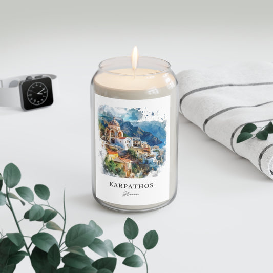 Karpathos, Greece scented soy candle