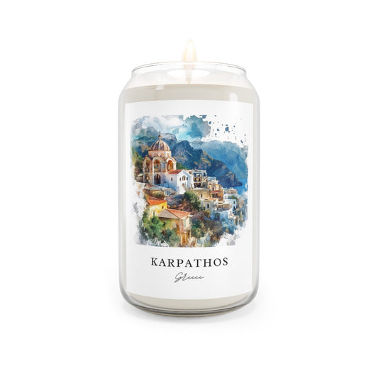 Karpathos, Greece scented soy candle