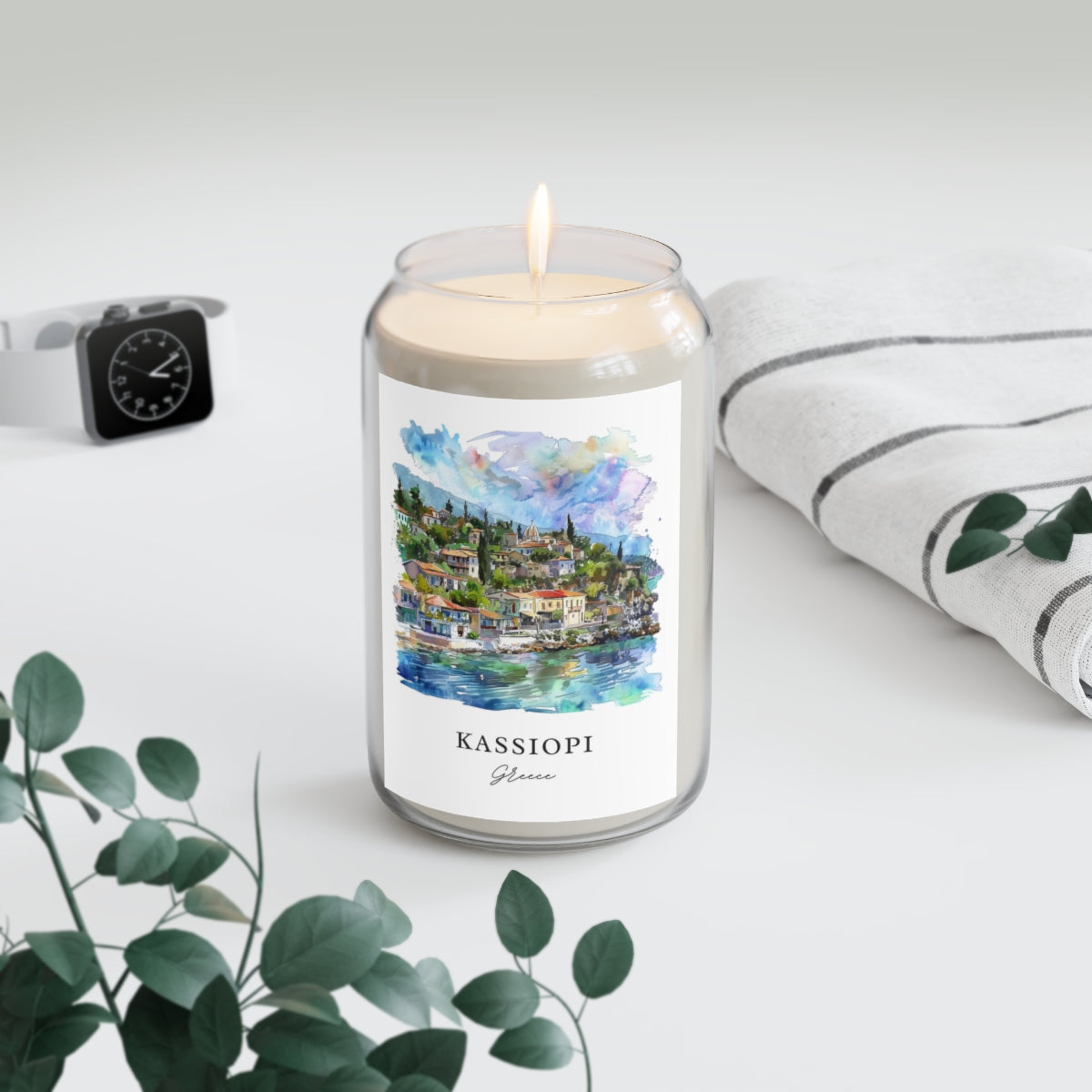Kassiopi, Greece scented soy candle