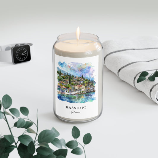 Kassiopi, Greece scented soy candle