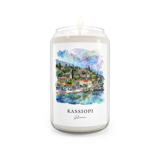 Kassiopi, Greece scented soy candle