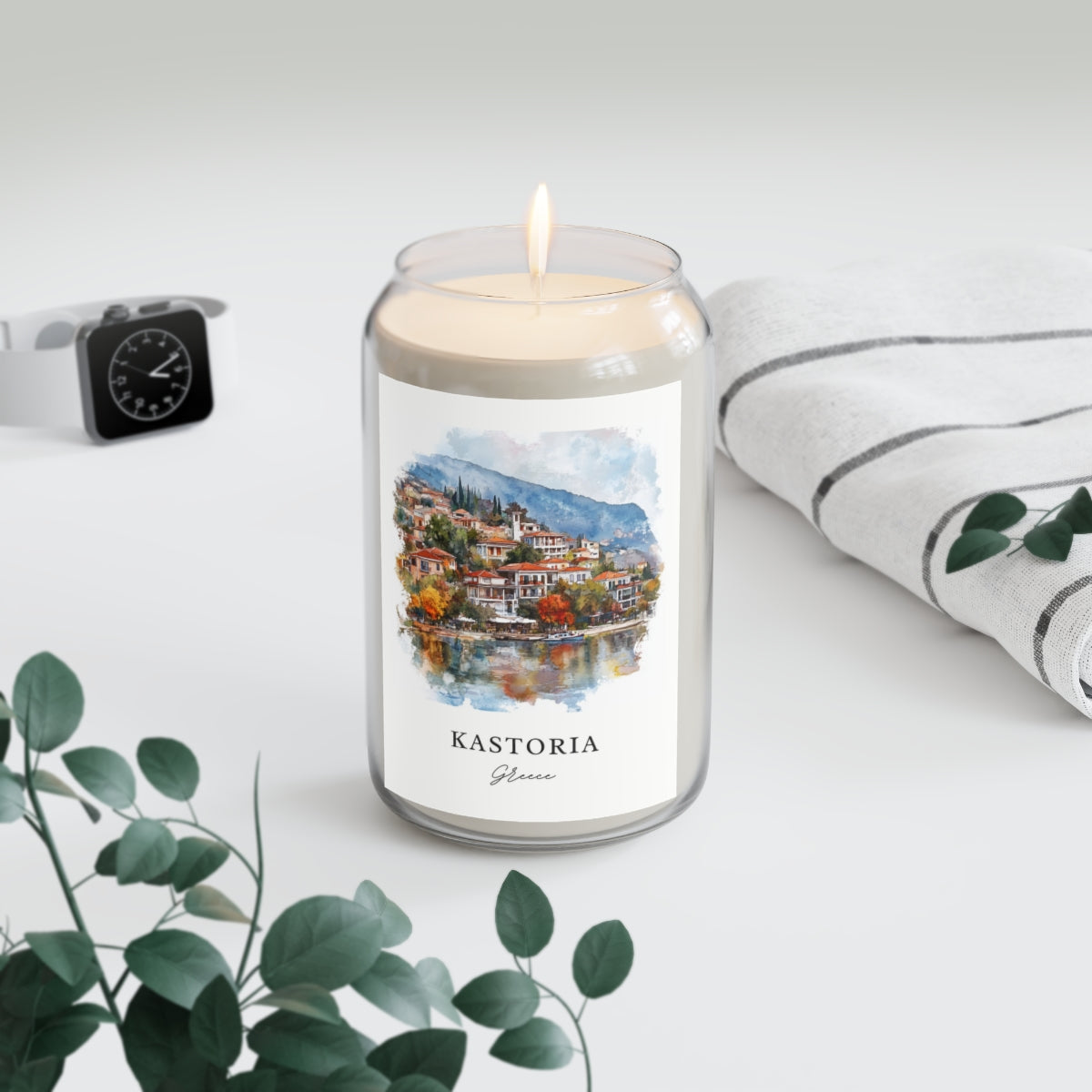 Kastoria, Greece scented soy candle
