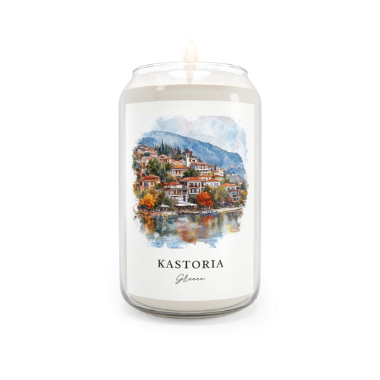 Kastoria, Greece scented soy candle