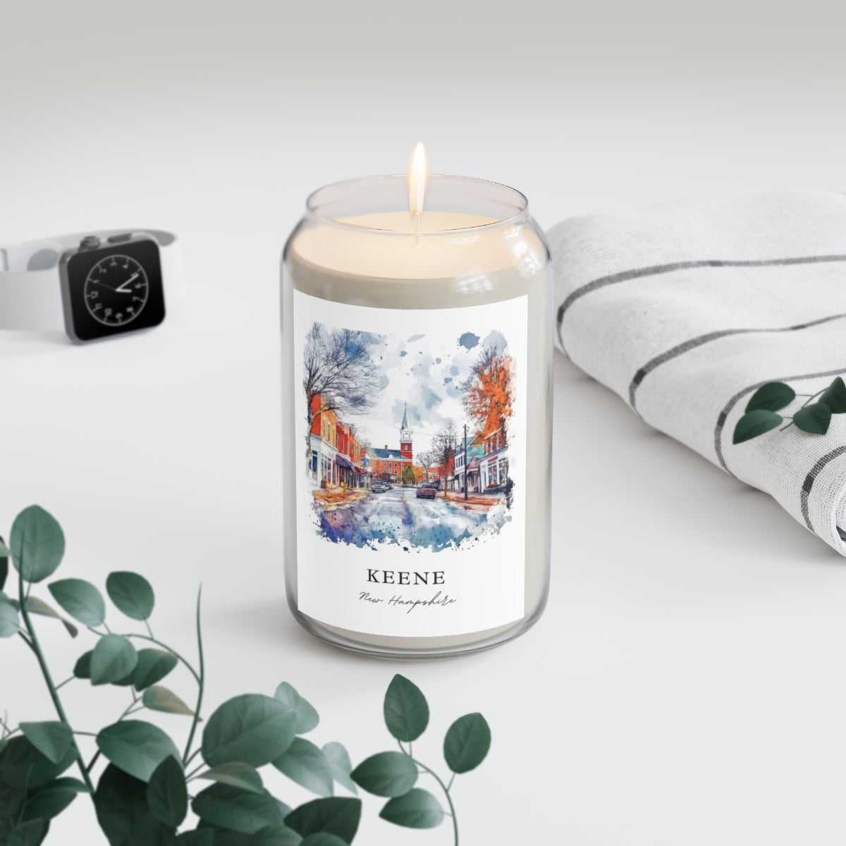 Keene, New Hampshire scented soy candle