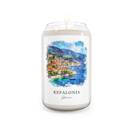 Kefalonia, Greece scented soy candle