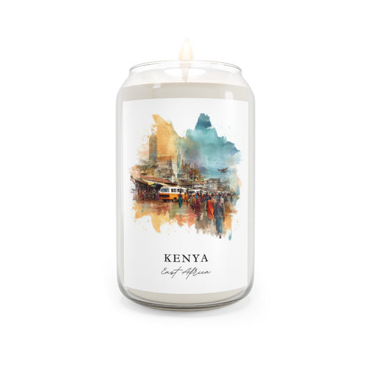 Kenya, East Africa scented soy candle