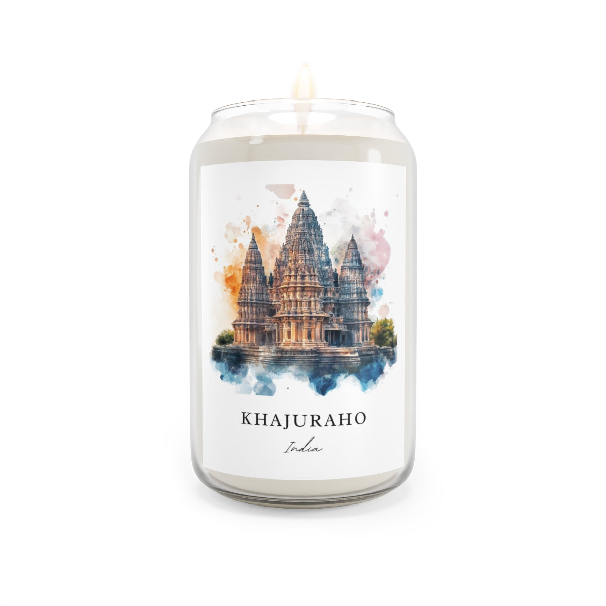 Khajuraho, India scented soy candle
