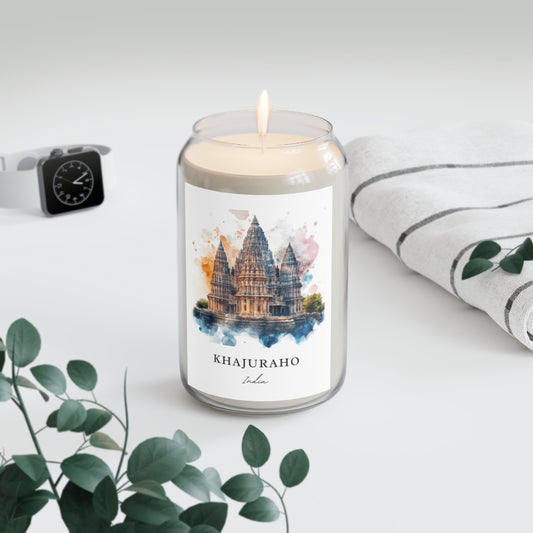 Khajuraho, India scented soy candle