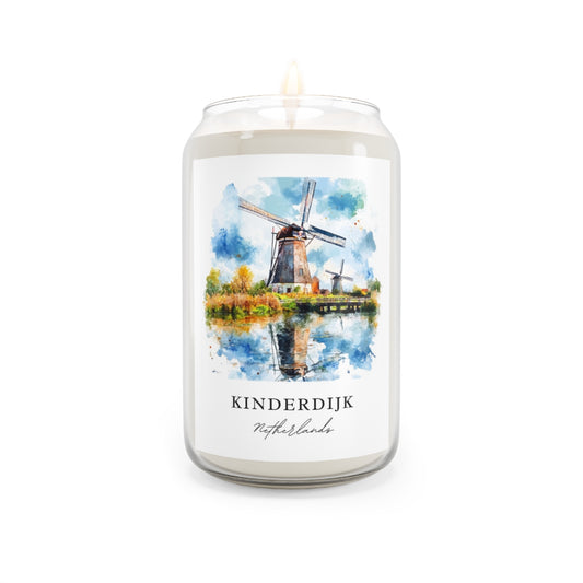Kinderdijk, Netherlands scented soy candle