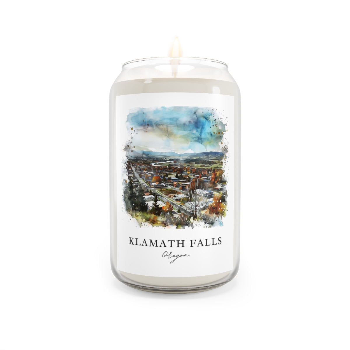 Klamath Falls, Oregon scented soy candle