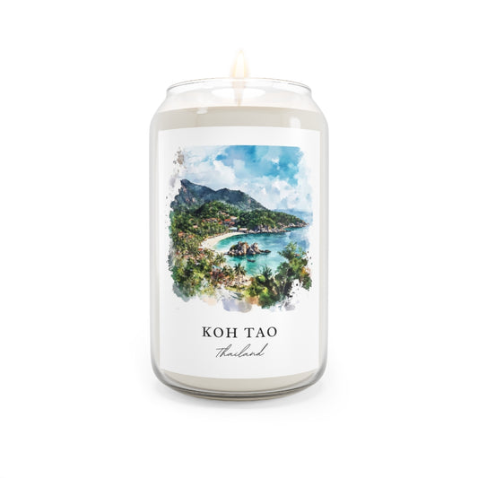 Koh Tao, Thailand scented soy candle