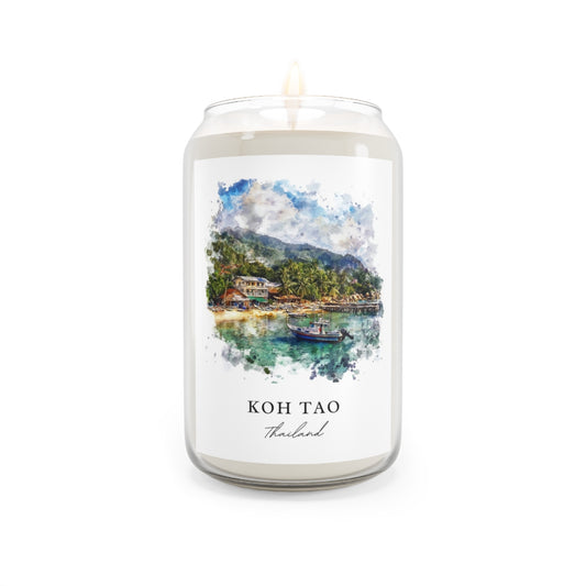 Koh Tao, Thailand scented soy candle