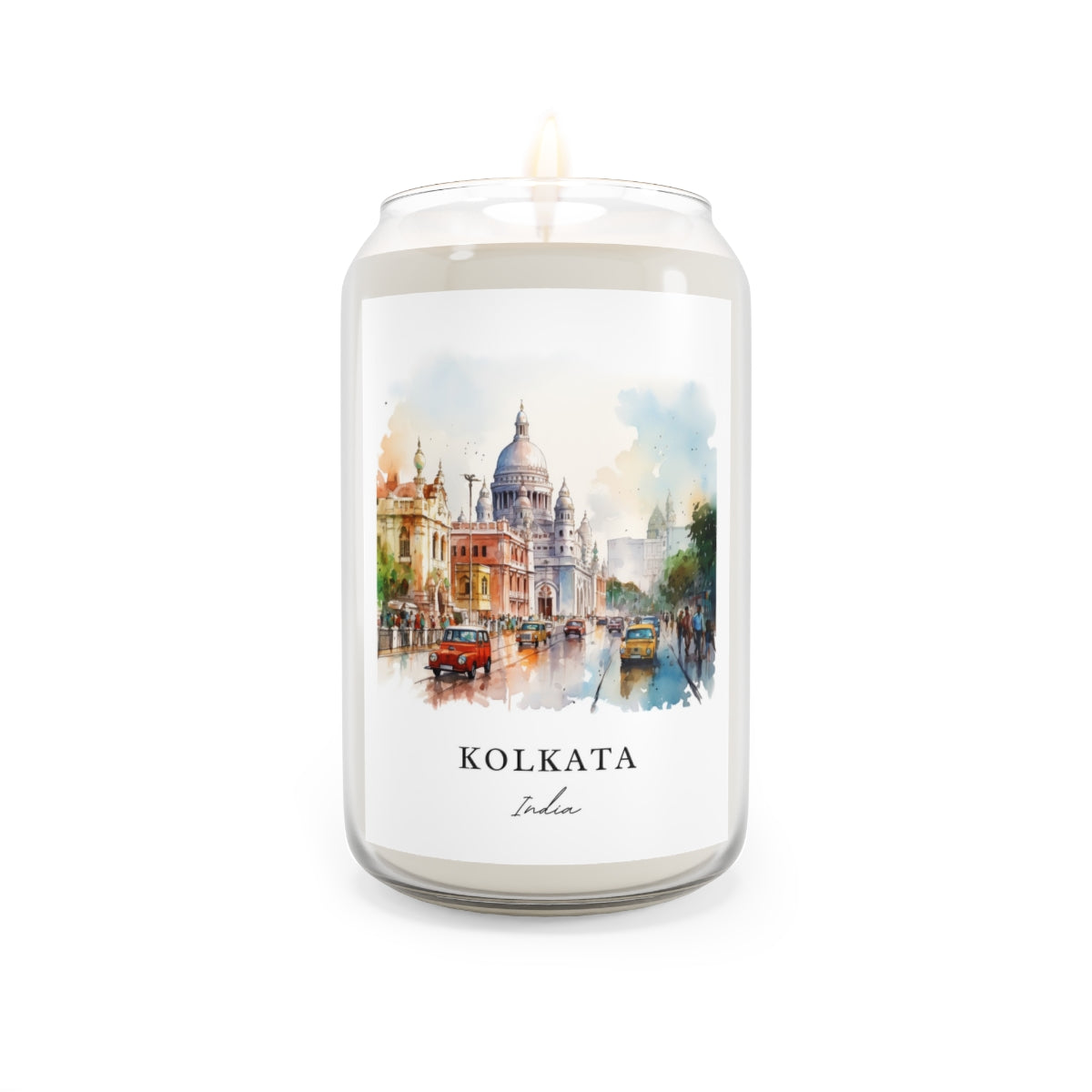 Kolkata, India scented soy candle