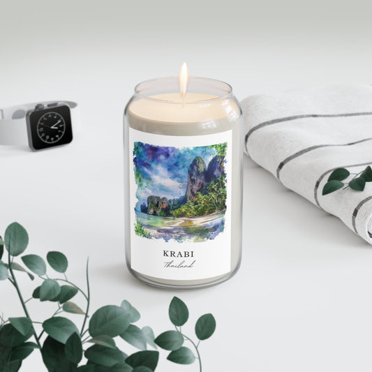 Krabi, Thailand scented soy candle