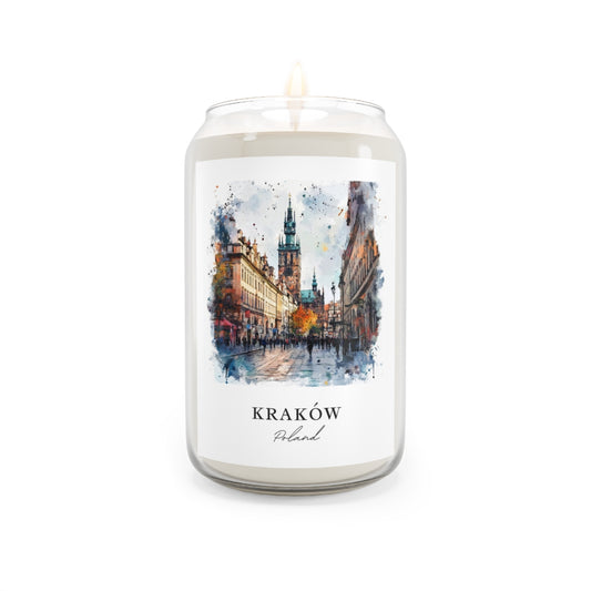 Kraków, Poland scented soy candle