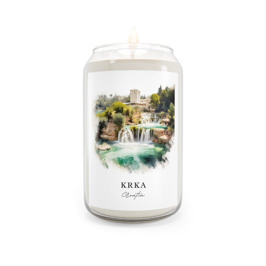 Krka, Croatia scented soy candle
