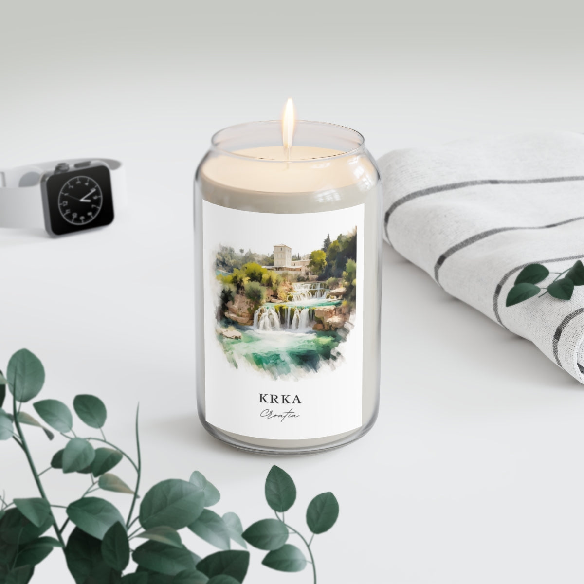 Krka, Croatia scented soy candle