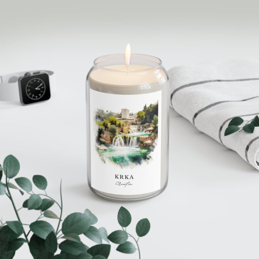 Krka, Croatia scented soy candle