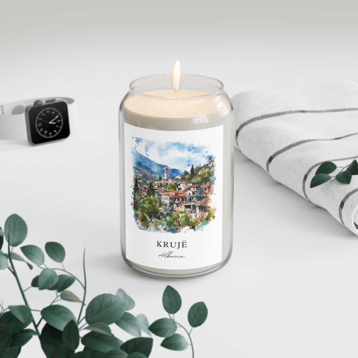 Krujë, Albania scented soy candle