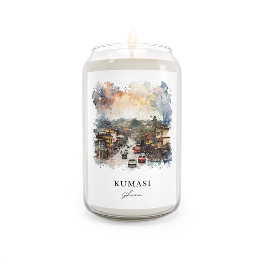 Kumasi, Ghana scented soy candle