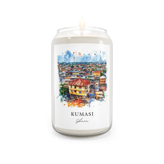 Kumasi, Ghana scented soy candle