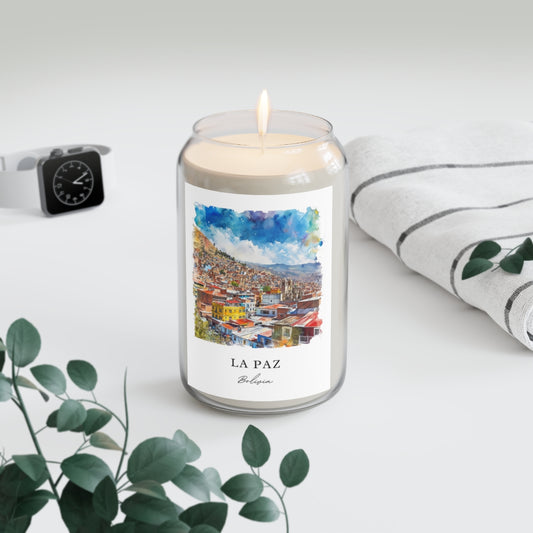 La Paz, Bolivia scented soy candle