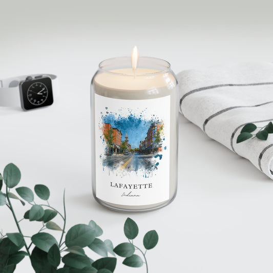 Lafayette, Indiana scented soy candle