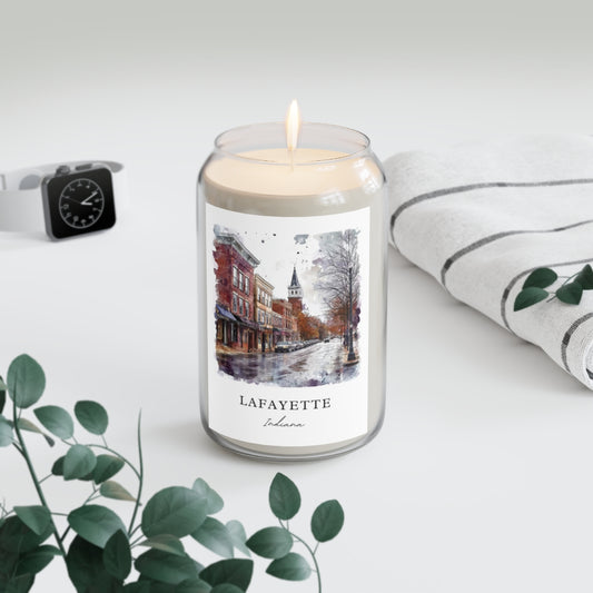 Lafayette, Indiana scented soy candle