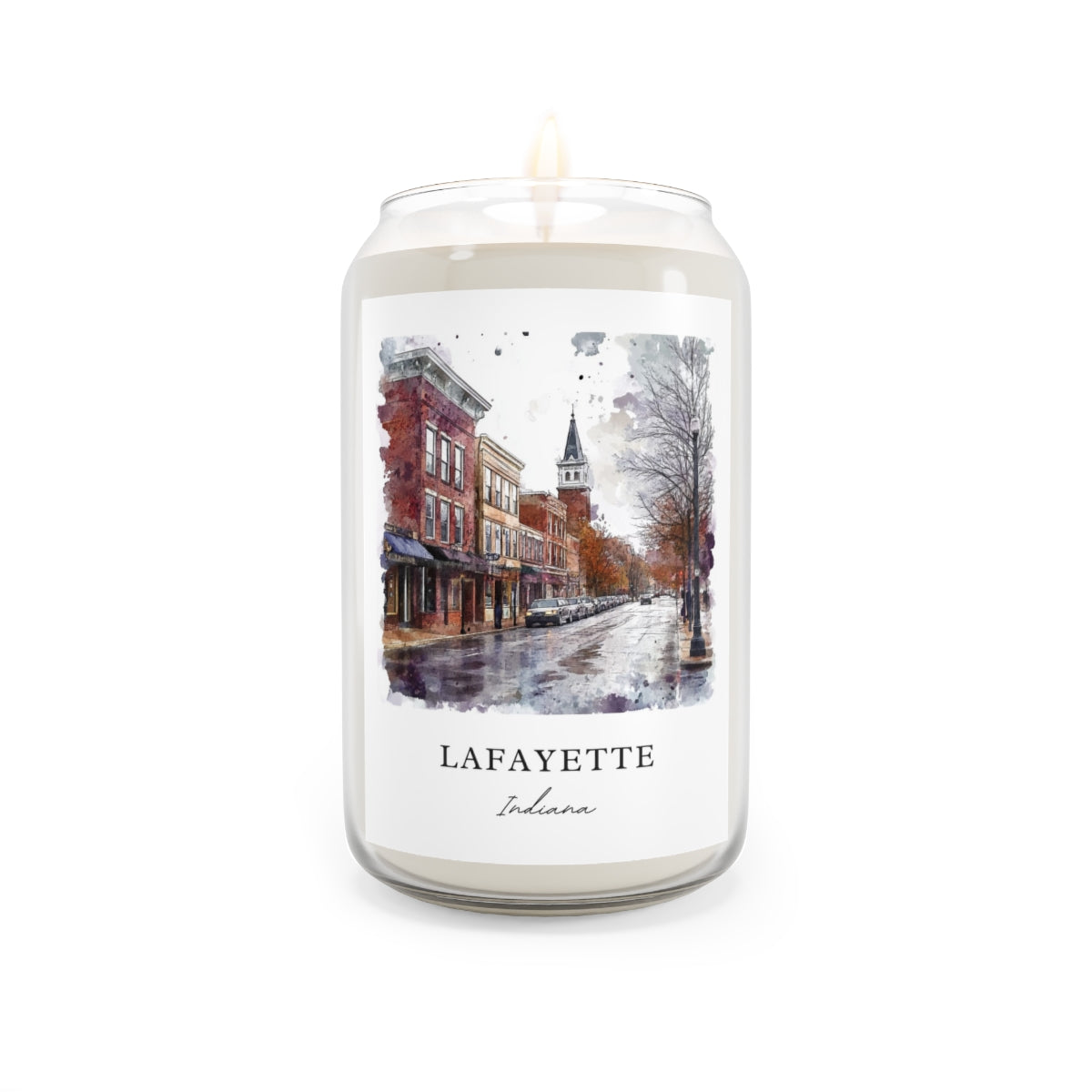 Lafayette, Indiana scented soy candle
