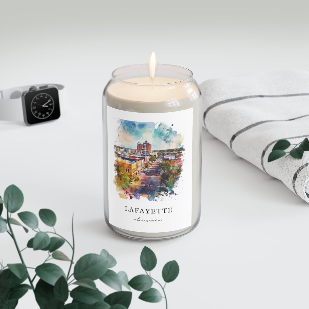 Lafayette, Louisiana scented soy candle